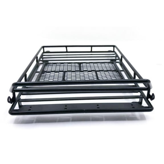 Luxshiny 1Pcs Black Roof Storage Rack for RC Car Enthusiasts on Crawler Car Use