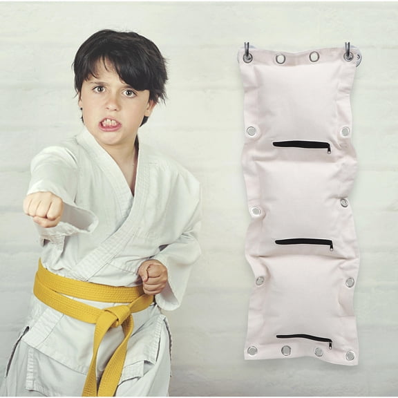 Luxshiny Boxing Wall Dust Bag Canvas for Home Workout, Beige Punching Training Equipment