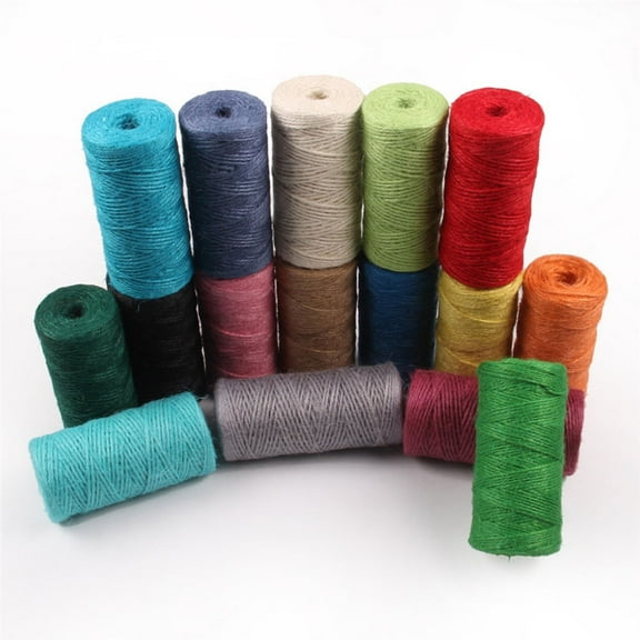 Luxshiny Heavy Duty Outdoor Garden Twine Red Hemp Rope 1 Set and Strong for Gardening and Crafting