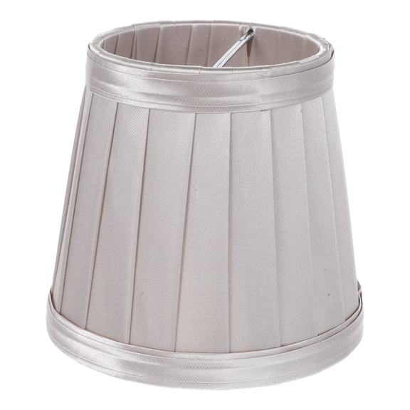 Luxshiny 1Pcs Decorative Lamp Shades For Table Lamp Silver Grey Fabric Cover