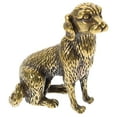 thumbnail image 1 of Luxshiny 1Pcs Dog Sculpture Golden Brass for Living Room and Garden Decor, 1 of 8