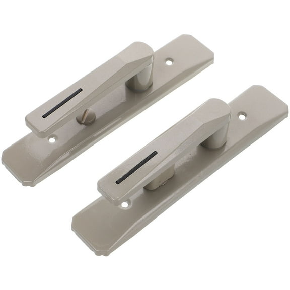 Luxshiny 1Pcs Door Knob Interior Beige Satin Nickel Rectangular Simple Design for Bathroom Kitchen 6.5x4.9x1.2in