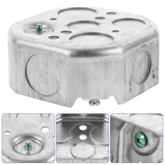 Luxshiny Outdoor Waterproof Junction Box Cable Connector Galvanized Iron 1Pcs