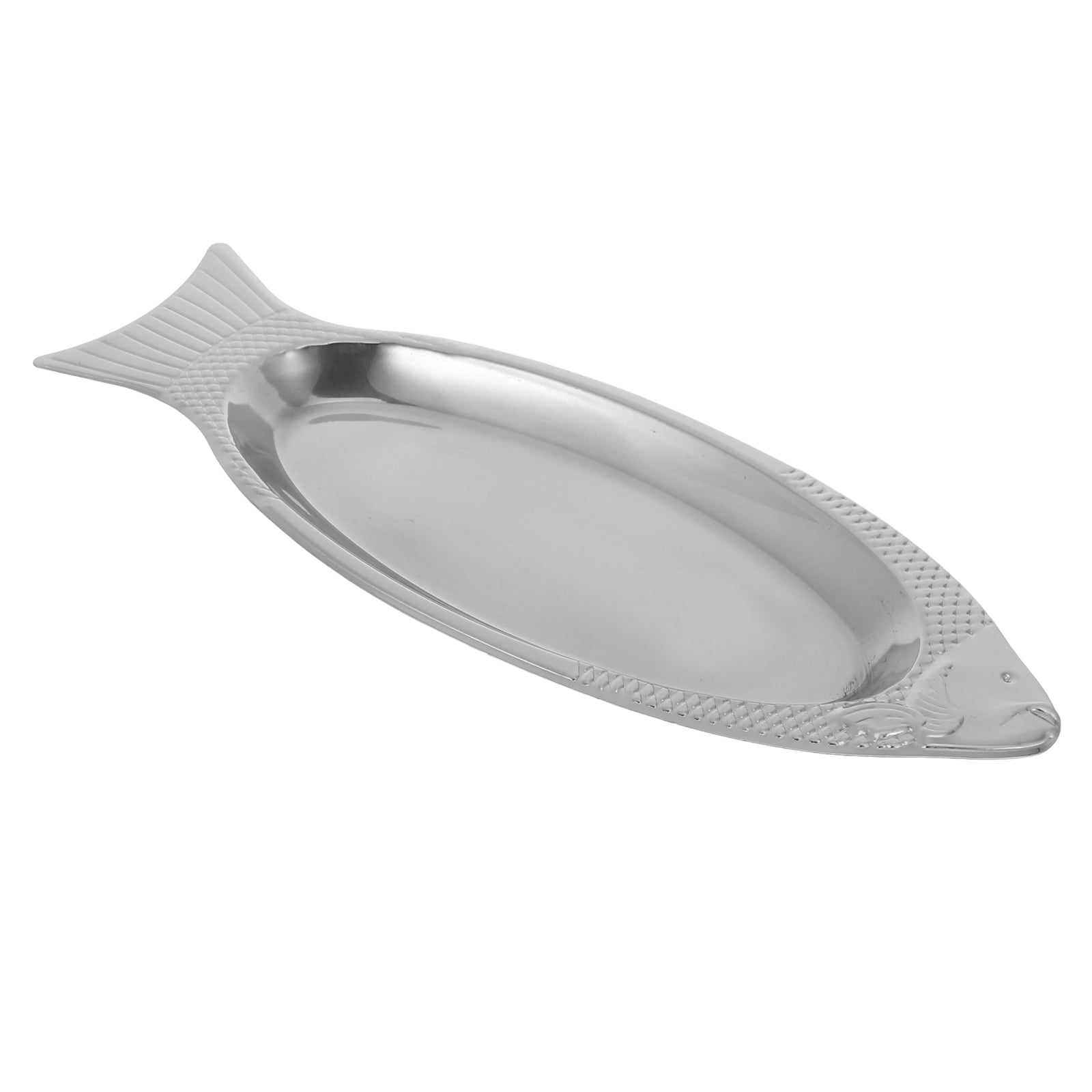 Luxshiny Stainless Steel Fish Serving Tray - Polished Kitchen Utensil ...