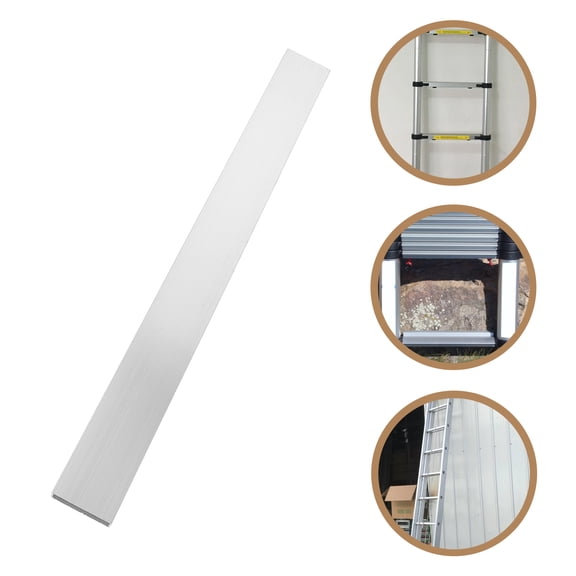 Luxshiny 1Pcs Ladder Stability Anchor Rectangular Shape Silver Color for Users Requiring Ladder Accessories