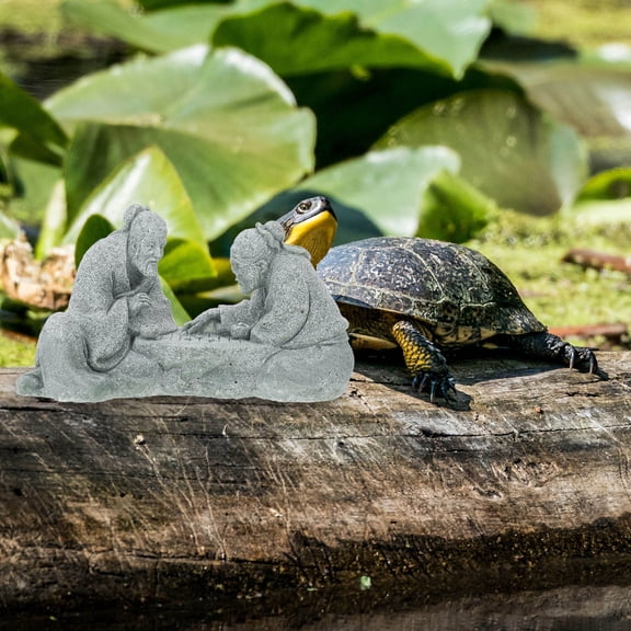 Luxshiny 1Pcs Mini Play Chess Decor Reptile Tank Decoration Sandstone Break-resistant Indoor Decoration