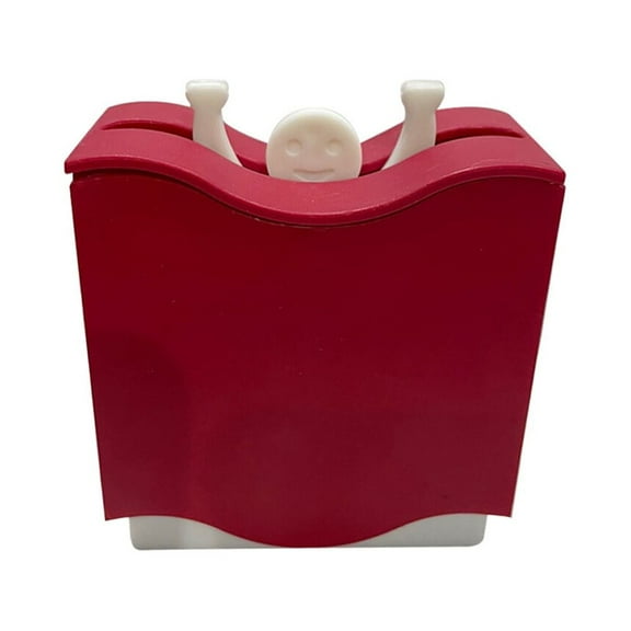 Luxshiny 1Pcs Pocket Toothpick Holder Compact PVC Creative Design Red