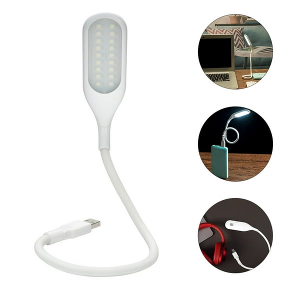 Luxshiny 1Pcs Dimmable USB Lamps LED Reading Night with Flexible Gooseneck