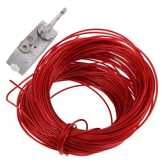 Luxshiny Adjustable Steel Pool Cover Cable and Winch Kit with Spring-Loaded Ratchet for Secure Swimming Pool