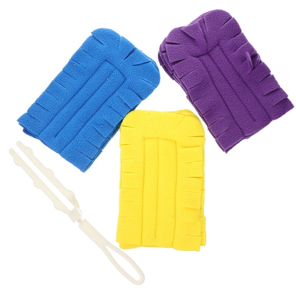 Luxshiny 1 Set Assorted Color Fleece Duster Brush Replacement , and Practical Cleaning Tool for Home and Office Use