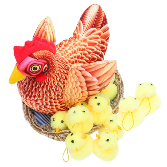 Luxshiny 1Set Assorted Color Short Plush Easter Chick Decoration for Party Garden and Home Decor