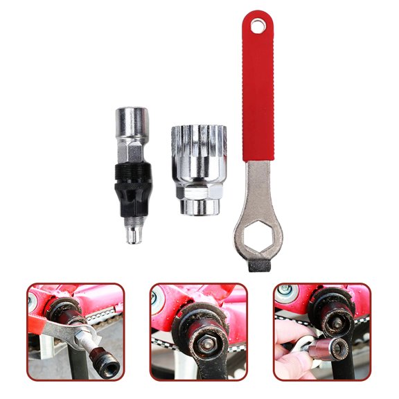 Luxshiny 1Set Assorted Color Steel Bike Wrench Professional Crank Puller Repairing Tool