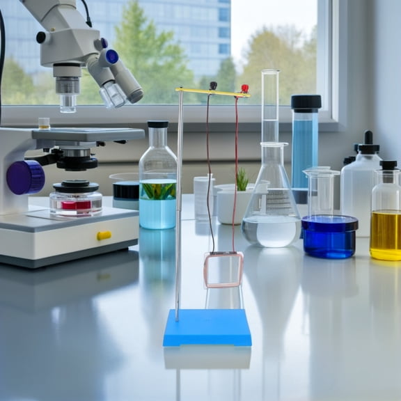 Luxshiny 1Set Basic Electricity Experiment Kit with Magnetic Field Demonstrator for Science Labs