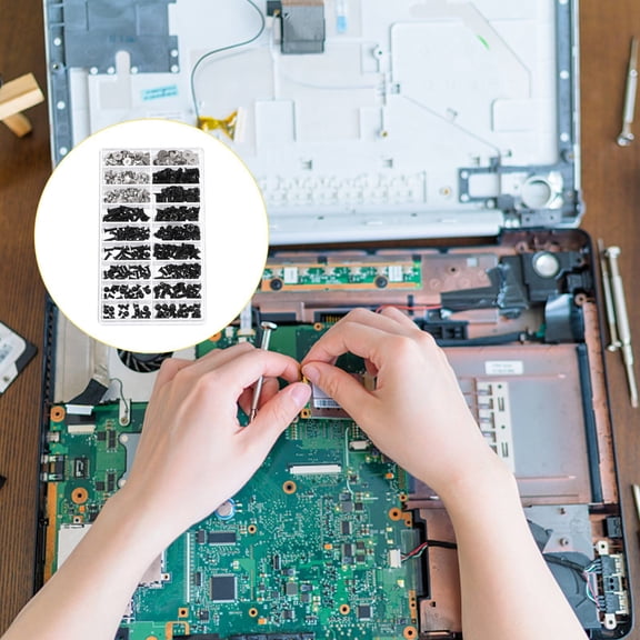 Luxshiny 1Set Black Countersunk Head Screws for Computer Case Hard Disk and Motherboard Fixing