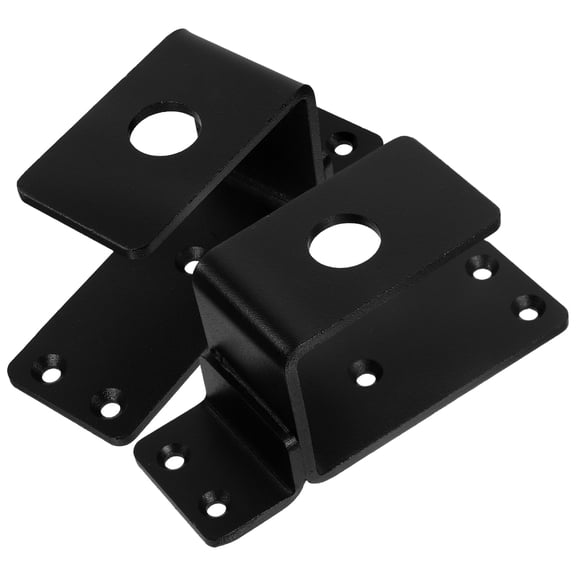 Luxshiny Door Garage Door Brace Black Carbon Steel for Sheds 1 Set 2Pcs Brackets 10Pcs Screws