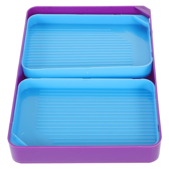 Luxshiny Jewelry Rhinestone Board Storage Trays Blue Plastic 1 Set