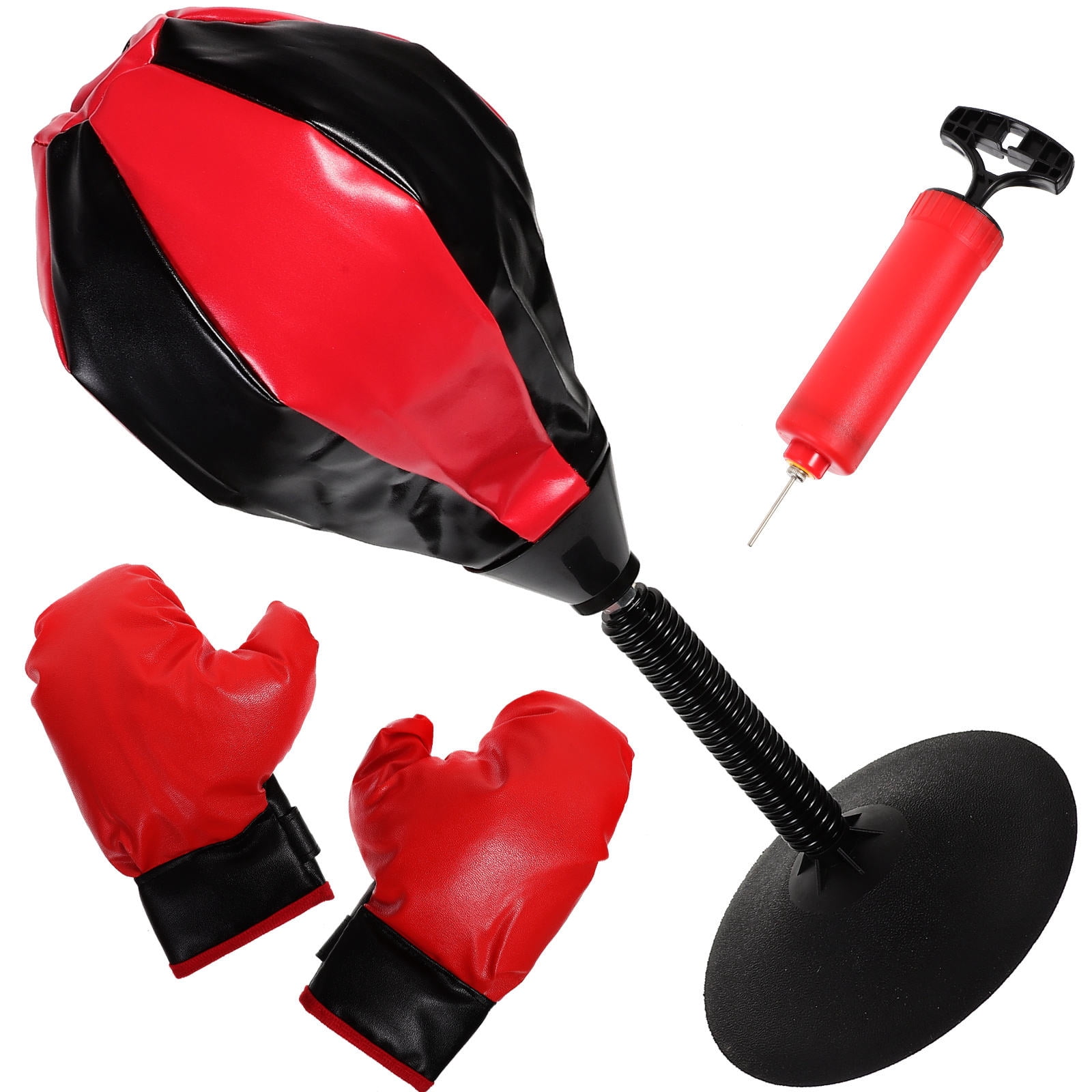 Boxing Base Luxshiny 1Set Boxing Balls Kit with Upgraded Base and Protective Gloves ...
