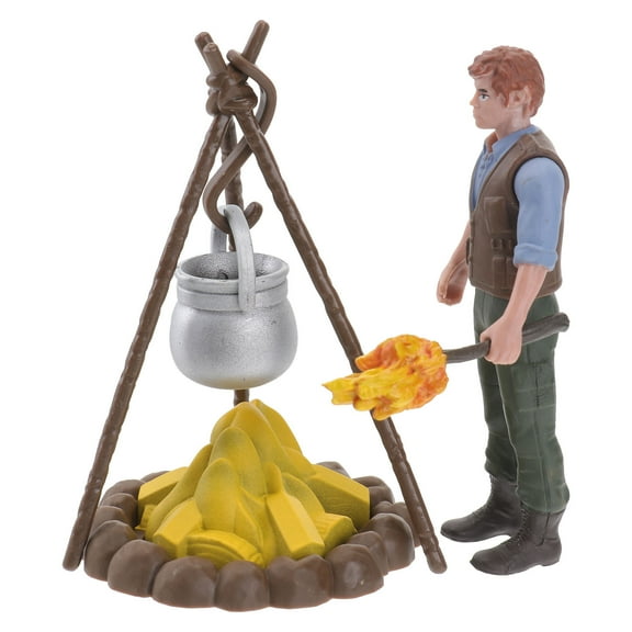 Luxshiny 1Set Camping Bonfire Model Brown Static Scene Decoration with Fine Detailing