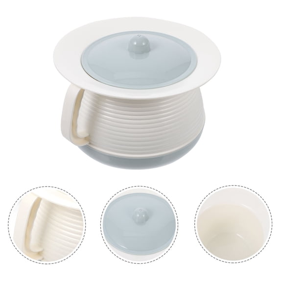 Luxshiny Covered Chamber Pot with Lid, Plastic Urinal Pot for Home Use, Easy to Clean and Bathroom Accessory