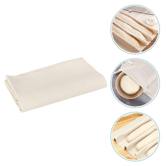 Luxshiny 1Set Crescent Dough Sheet Cloth Cotton Canvas For Baking Bread Home Users
