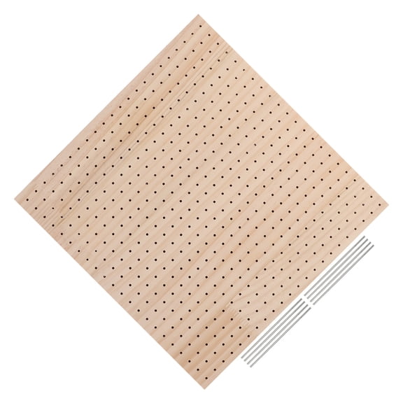Luxshiny Crochet Blocking Mat Pegs Wood Stainless Steel Precise Shaping 1Set