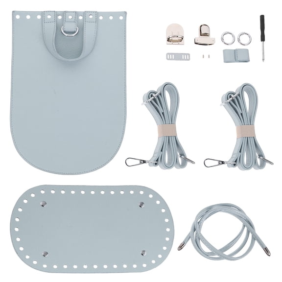 Luxshiny 1Set DIY Backpack Weaving Kit Blue PU Material for Handmade Shoulder Bag Craft