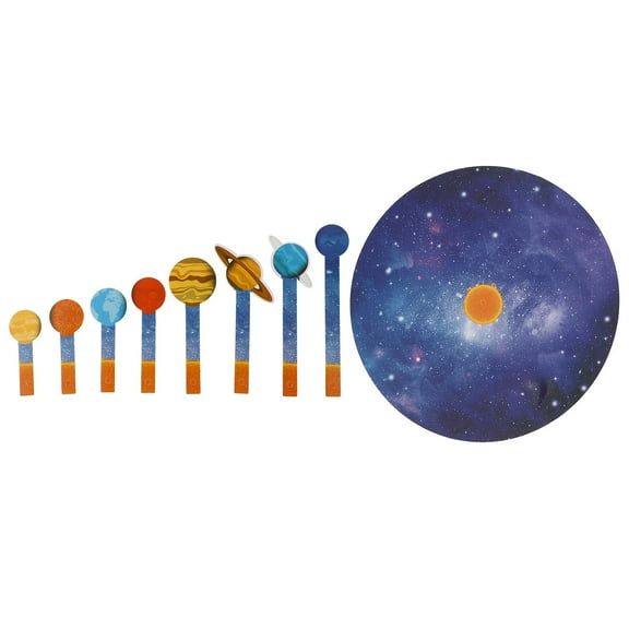 Luxshiny 1Set DIY Planetary Model Solar System with Realistic Planets for Home Decoration and Education