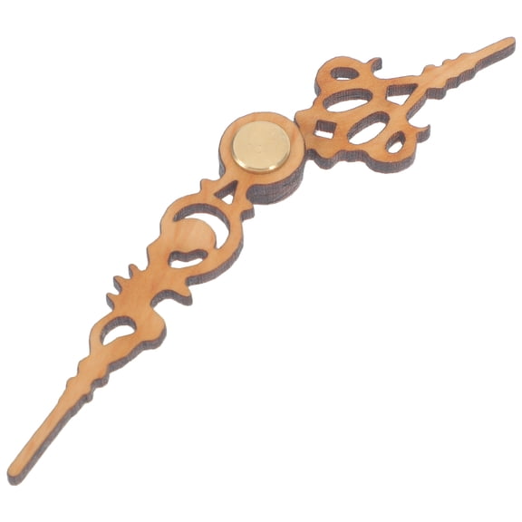 Luxshiny 1Set Decorative Khaki Wooden Clock Hands for Cuckoo Clock Repair with Precise Movement and Retro Style