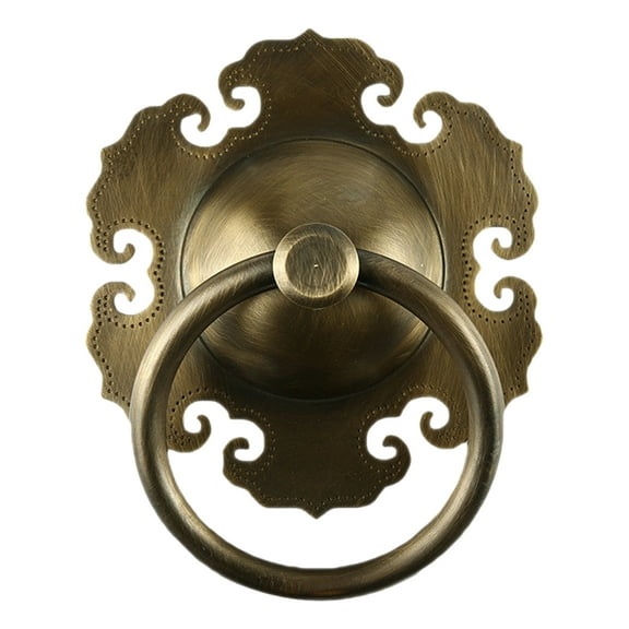 Luxshiny 1Set Door Pull Ring Brass Vintage Door Knocker for Drawer Furniture