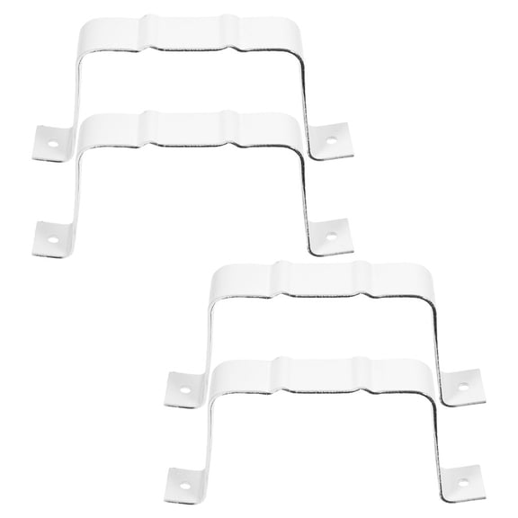 Luxshiny 1Set Durable Aluminum Gutter Downspout Strap with Precise Fit for Pipe and Gutter Accessories
