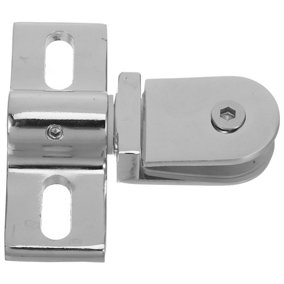 Luxshiny 1Set Durable Plated Silver Bathroom Door Pivot Hinge with Dual Direction Opening Hardware