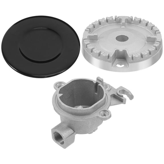 Luxshiny 1Set Gas Stove Burner Replacement Caps Aluminium Alloy Durable Cooker Hob Covers for Household Kitchen Use