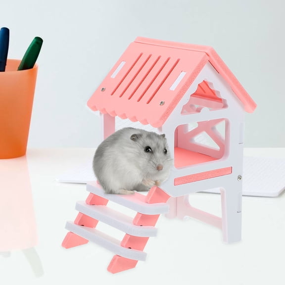 Luxshiny Animal Hut PVC 1 Set for Hamster and Guinea Pig Indoor Use