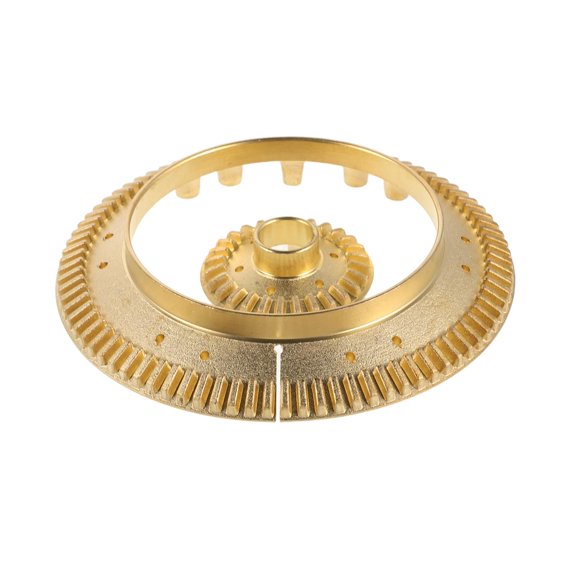 Luxshiny 1Set Heavy Duty Copper Gas Stove Burner Flame Cover for Embedded Cooktop Parts Replacement