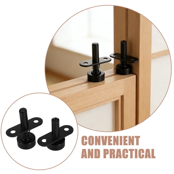 Luxshiny Heavy Duty Spring Loaded Pivot Hinge for Screen Door Hardware with 360 Full Rotation, Durable and Versatile 1 Set