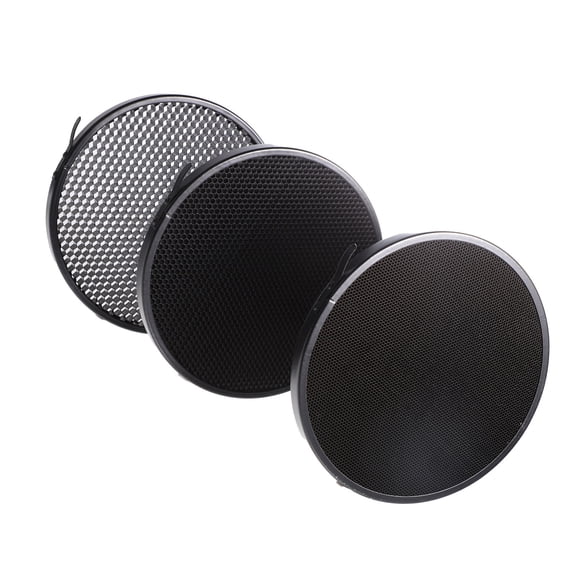 Luxshiny 1Set Honeycomb Grid Black for Reflector with Narrow Beam and Background Light Control