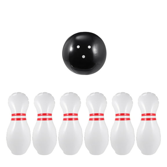 Luxshiny 1 Set Bowling Toy PVC Assorted Color Interactive Activities for Kids