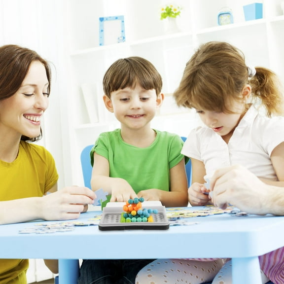 Luxshiny Assorted Color Plastic Pyramid Beads Kit Develops Creativity and Problem-Solving 1Set