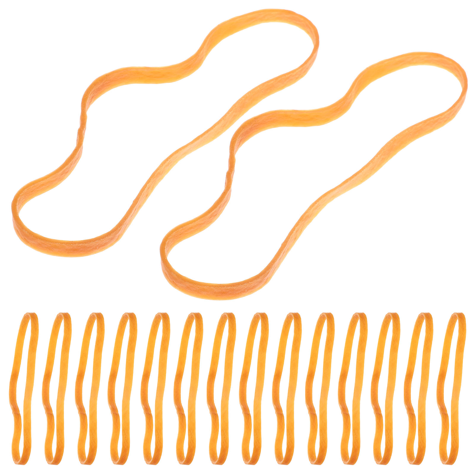 Luxshiny Heavy Duty Large Orange Rubber Bands, 1 Set for Office, File Organization, Outdoor Use, Secure Binding and Versatile Applications