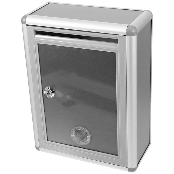 Luxshiny 1Set Aluminum Wall Mount Letter Box Lockable for Office Use with Metal and Plastic Design