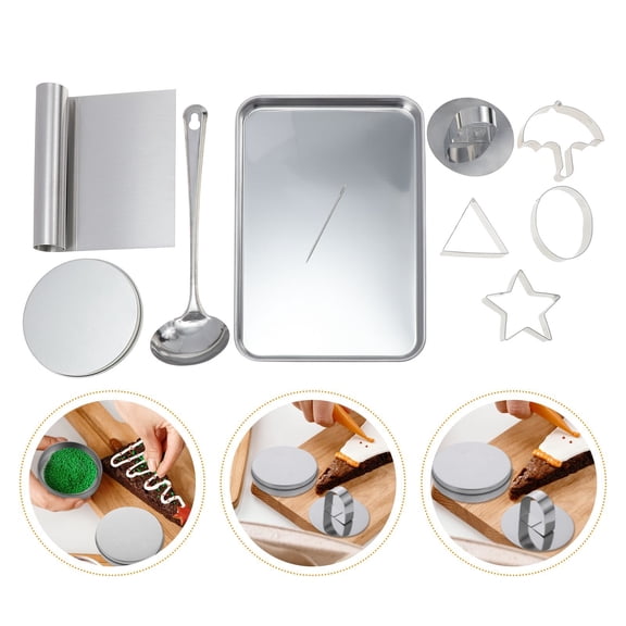 Luxshiny 1Set DIY Baking Tool Stainless Steel Cookie Mold for Kitchen Baking and Dessert Making