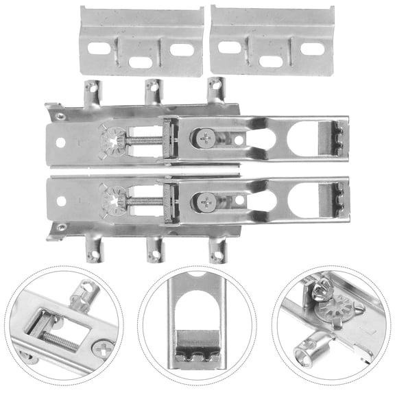 Luxshiny 1Set Metal Cabinet Hanging Bracket with Thickened Buckle for Secure Home Use