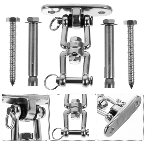 Luxshiny Metal Hammock Hook Holder Set with Load Bearing Capacity, Plated Finish for Outdoor and Indoor Use