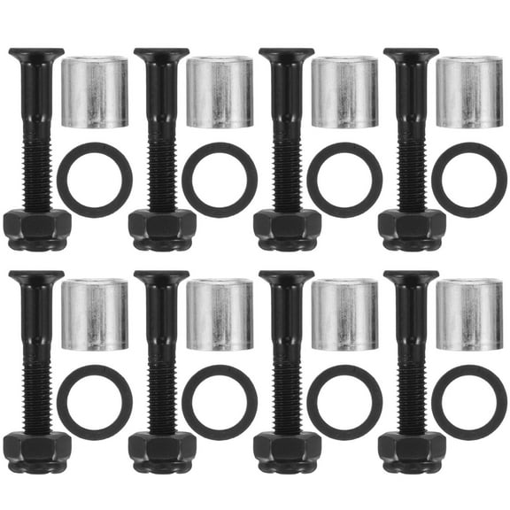 Luxshiny 1Set Metal Skateboard Hardware Kit with Washers and Bridge Nails for Stable Attachment