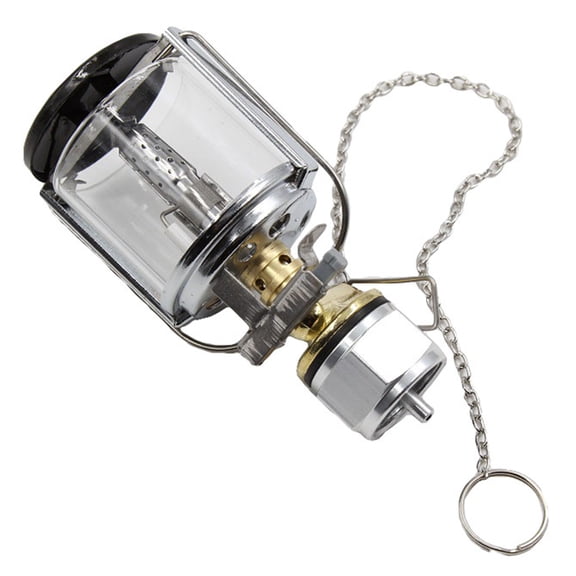 Luxshiny 1Set Portable Gas Lamp Camping Lantern Compatible with American and Threaded Flat Gas Tanks