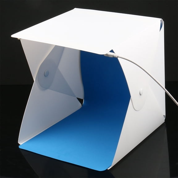 Milisten 1Set Folding Photography Light Box Tent with White Soft Light and LED Illumination
