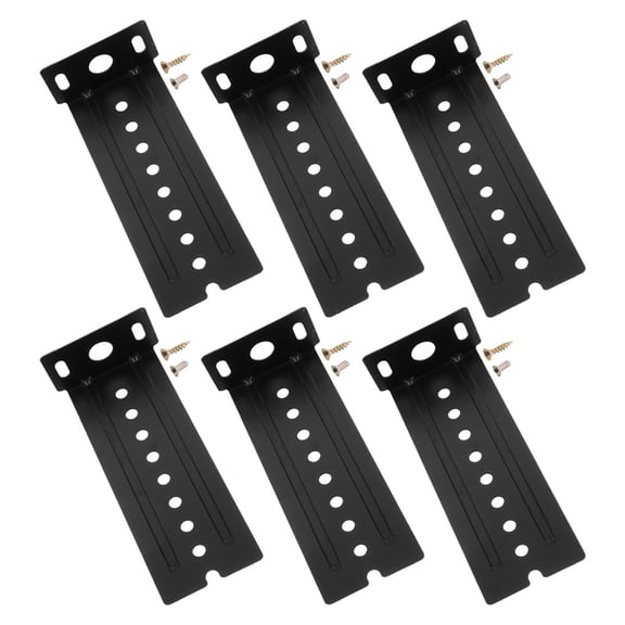 Luxshiny 1Set Protective Base Keyboard Slide Bracket Black Steel Bottom Mount for Scratch Free Surface