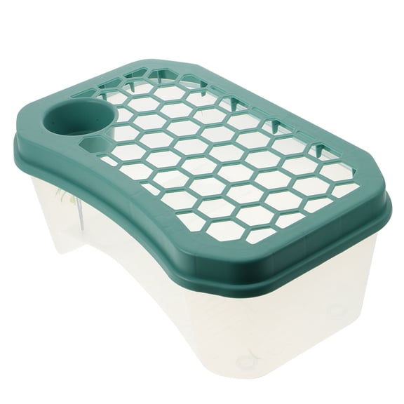 Luxshiny 1Set Reptile Habitat Turtle Aquarium with Plastic Platform for Tortoise Crawling Exercise