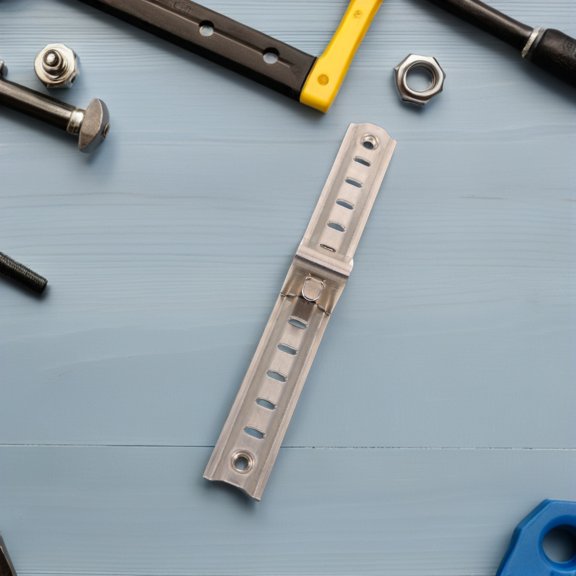 Luxshiny 1Set Robust Stainless Steel Freezer Slide Mounting Bracket for Cabinet Shelf Support