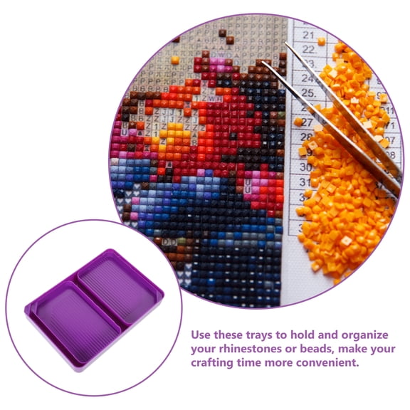 Luxshiny Jewelry Sorting Board Set with Multiple Compartments for Rhinestone Storage and Craft Organizer